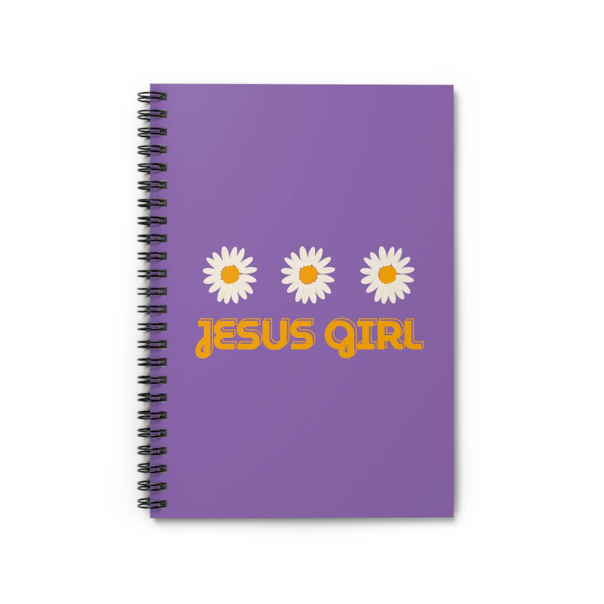 Jesus Girl Spiral Notebook (Light Purple) - Ruled Line, Christian Journal, Gift for Her, School Supplies, Writing, Light Purple Notebook