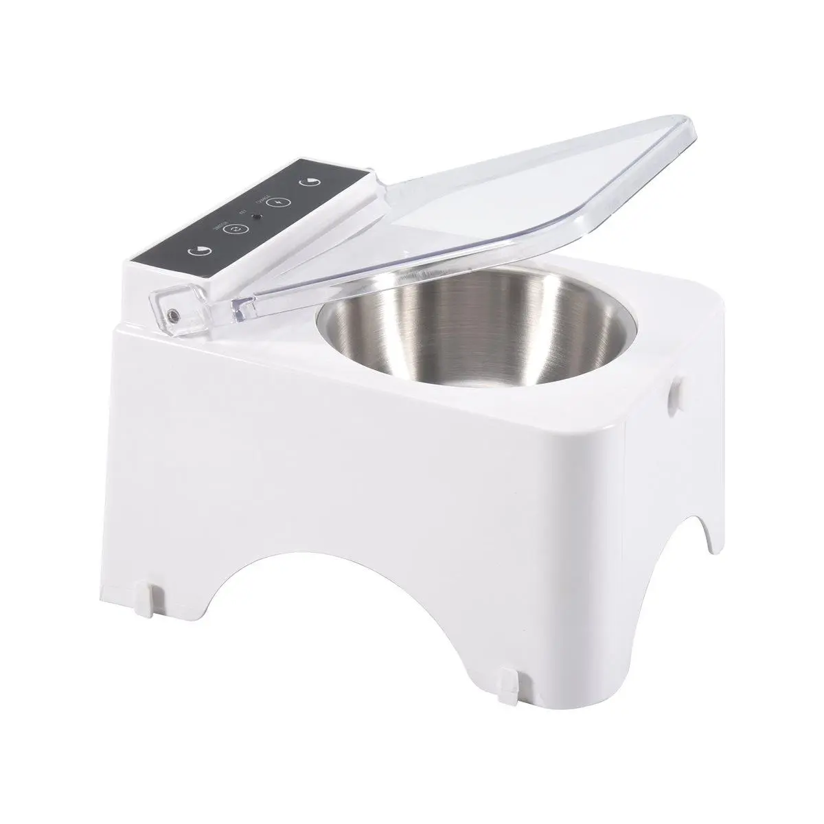Anti-Mouse Auto Dispensing Smart Feeder Bowl, Infrared Sensor Automatic Lid Pet Food Dispenser for Cats