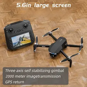 [Top-Tier Edition] 8K  GPS Drone for Adults, Dual 50fps Cameras, 3-Axis Gimbal Stabilization, 2000m Control Range, Large Screen Remote Controller, Auto Return Low Battery, 244g Lightweight, 2 Batteries