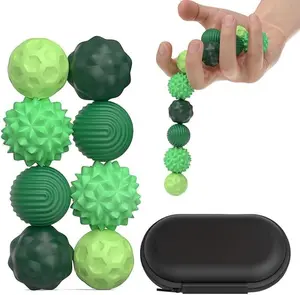 Silicone Magnetic Fidget Ball Set, 8pcs/set Fidget Relaxation Toys with Elastic Texture & Assorted Colors, Stress Relief Toys for Adults & Teens, Sensory Bundle