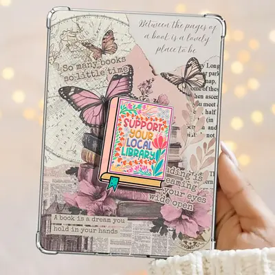 thumbnail image 2 of Reading In Peace Cute Ghost Bookish Book Lover Booktrovert PopSockets Adhesive PopGrip 2 of 9