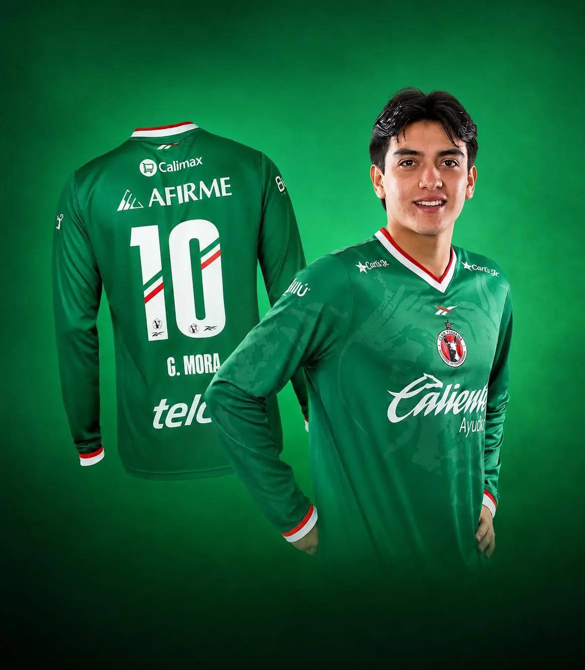 Gilberto Mora #10 Club Tijuana Long Sleeve Jersey Liga MX 2026/2027