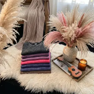 Solid 2-Pack Hip Hop t shirt Men fashion Cotton Harajuku Multicolors Oversized Washed T-shirt women Unisex Summer Retro Short Sleeve Tee top