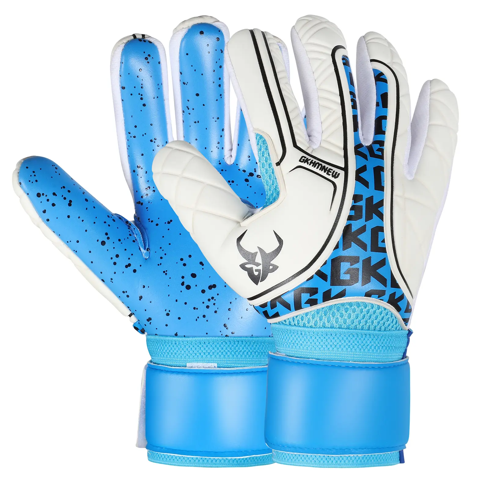 Professional Soccer Goalie Gloves - Adult & Youth (Sizes 6-10) 4+3MM  Contact Grip  | Max Grip & Comfort | Goalkeeper for Gloves Elite Play