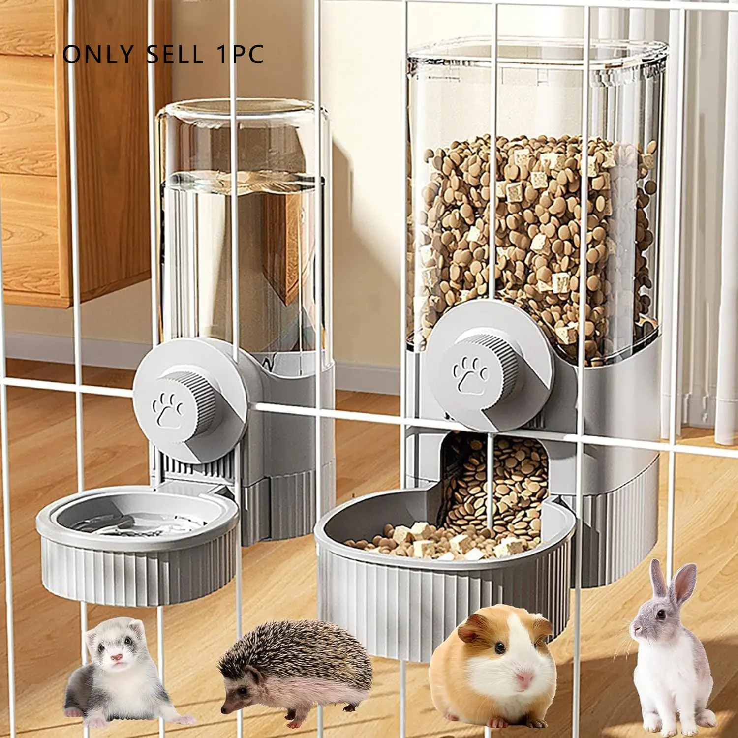 Hangable Pet Feeding Bowl, Automatic Pet Feeder, Hanging Feeder, Food/ Water Dispenser, Food Feeders, Large Capacity Pet Feeding Supplies for Cats Dogs Rabbits