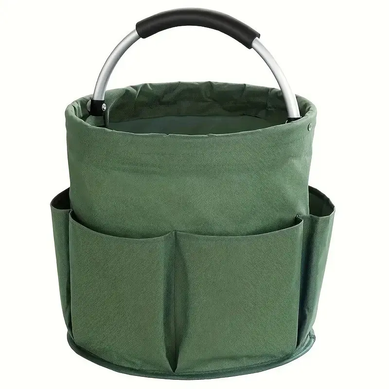 Collapsible Handheld Picnic Basket - Portable Camping Supplies Tote, Garden Tool Organizer, Travel Toiletry Bag, Camping Equipment, Picnic Date, Foldable, Camping Accessories, Outdoor