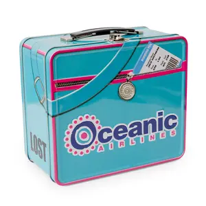 LOST Oceanic Airlines Retro Metal Lunchbox | 8 x 7 x 4 Inches