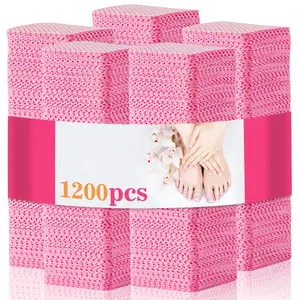 1200 Lint Free Nail Wipes -  Acetone Nail Polish Remover Wipes Lint Free Nail Wipes Pads Gel Nails No Lint Nail Glue Wipes Eyelash Extensions Toallitas Para Uñas Sin Pelusa Nail Supplies