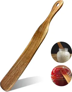Skinny Spurtle, Sourdough Shovel Spurtle Spatula11 Inch,  Acacia  For Sourdough Starter & Baking Supplies, Dough Whisk, Sourdough Tools Essentials, Non-Scratch Utensils For Nonstick Pans