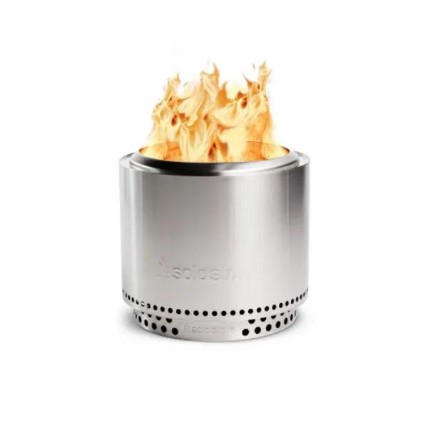 Solo Stove Bonfire Stand 2.0 - Stainless Steel Outdoor Fire Pit with Removable Base, Ash Pan, 29 lbs Compact Design, Surface Protection, Light Up Smokeless Fires for Backyard Use