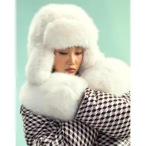 Faux Fur Oversized Mittens