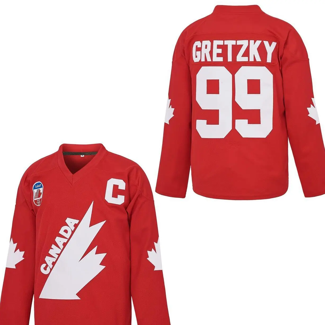 Men's #99 Gretzky Labatt Team Coupe Canada Cup Hockey Jersey festival Gift Jersey Christmas Collection
