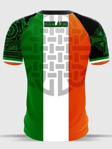 Irish Top-05 Trendy Shirt, Athletic Shirt, Exclusive Flag Color, Limited Edition High-Quality, Ultra-Fine Knit Fabric, St Patrick's Day Celtic Style, Sport Top, Workout Top