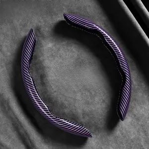 Automotive Supplies Car Steering Wheels Four Season Carbon Fiber Cassette Grips for Men and Women Sports Steering Wheel Covers for O Type and D Type Wheels