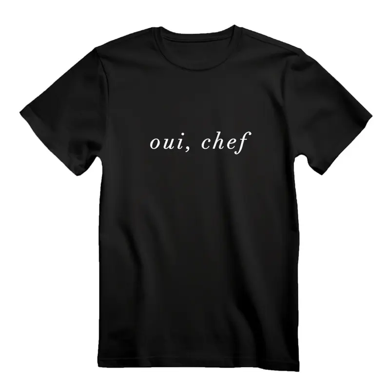 Oui Chef Yes Chef French Brigade Cooking Line Cook Foodie T-Shirt