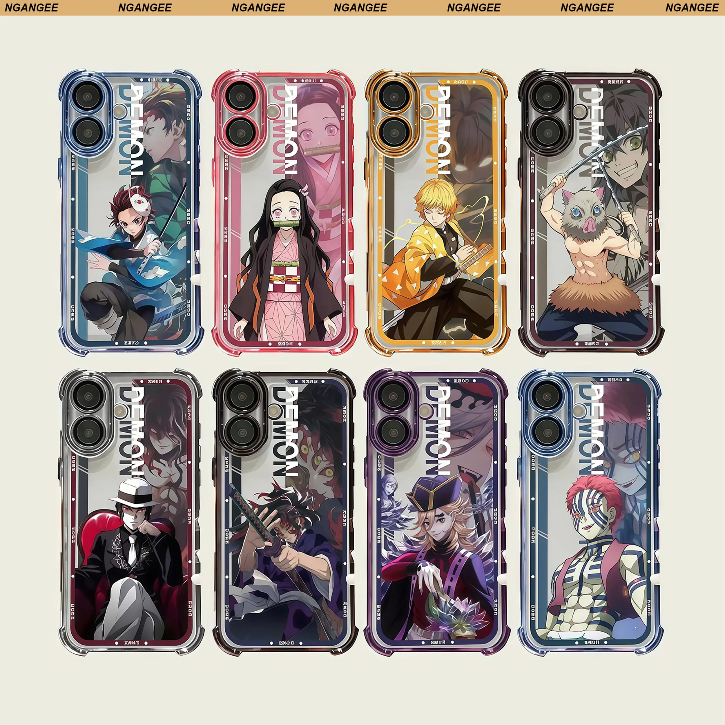 NganGee DS Anime-Style Protective Smartphone Case - Multi-Model Snug-Fit Cellphone Accessory for iPhone 11,12,13,14,15,16 Plus,17,17 AIR,17 PRO MAX & Samsung Galaxy S22,S23,S24,S24 ULTRA,S25