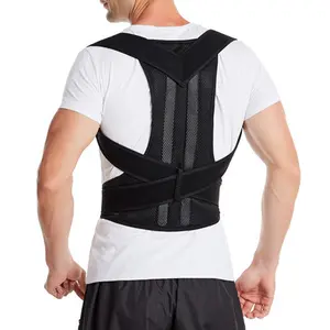 New Outdoor Sports Back Support Strap, Adjustable Back Corrector, Adjustable Back Brace, Unisex Posture Adjustment, Home Gym Exercise Back Support Belt