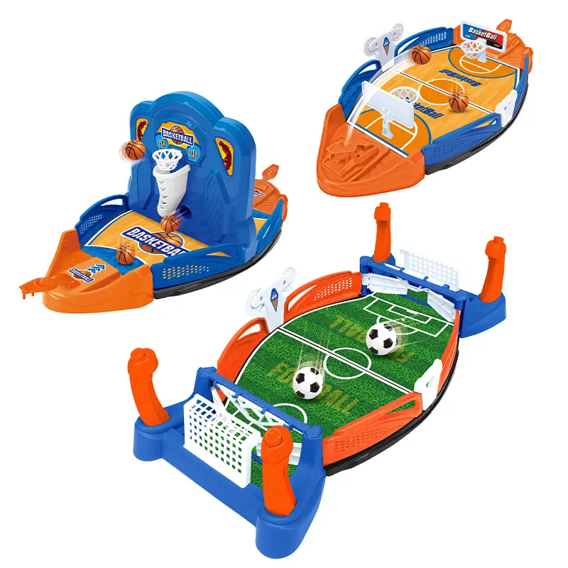 Dual-Purpose Tabletop Soccer & Basketball Shooting Game, Family Party Competitive Toy for Sports Activities