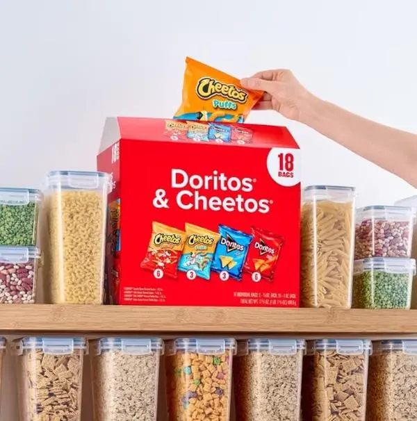 Frito Lay Doritos & Cheetos Snack Chips Mix Variety Pack, 18 Pack