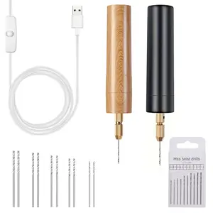 Home multifunctional small electric drill DIY handmade jewelry pearl drilling carving pen Mini small electric grinding and polishing machine Drilling machine