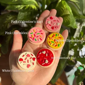 Frosted Sugar Cookie Badge Reel, Handmade Badge Reel, Cute Food Badge Reels.