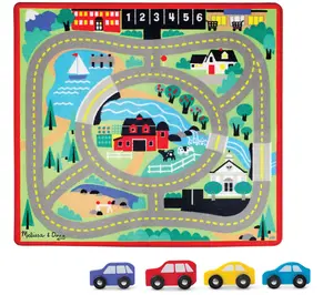 Melissa & Doug  Round the Town Road Rug