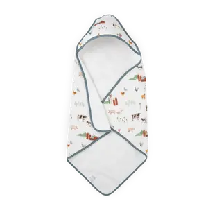 Infant Hooded Towel - Farmyard