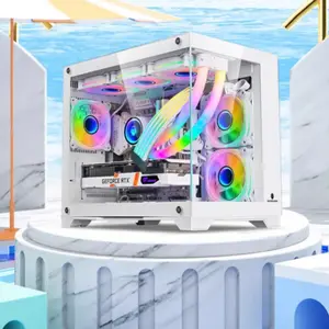 360-Degree Panoramic Glass Water-Cooled Desktop Computer Tower Host
