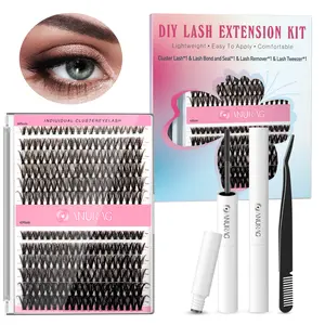 1 Set Natural Look Eyelash Extensions & Accessories, Women's Self Extensions Curling False Eyelashes, Cosmetics, Eyelash Extension Kit, Cluster Eyelash Kit, Eyelash Extension Adhesive, Eyelash Remover lashes eyelash curlerChristmas gifts，#SummerVibes