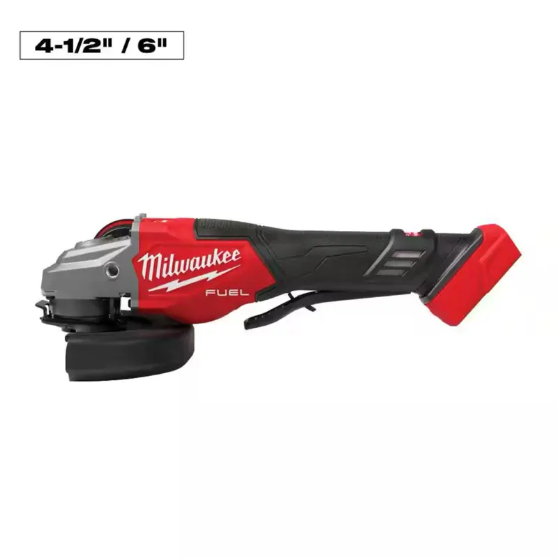 Milwaukee M18 FUEL 18-Volt Lithium-Ion Brushless Cordless 4-1/2 in./6 in. Braking Grinder with Paddle Switch (Tool-Only)