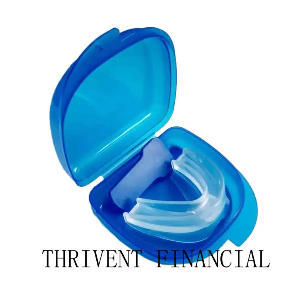 Sleeping Mouthpiece - Bruxism Stop Anti-Snoring Device, Teeth Grinding Guard, White/Blue Box Sleep Aid Wearable Accessory for Smart Device Use (Phones & Electronics Smart Wearable Accessory)THRIVENT FINANCIAL
