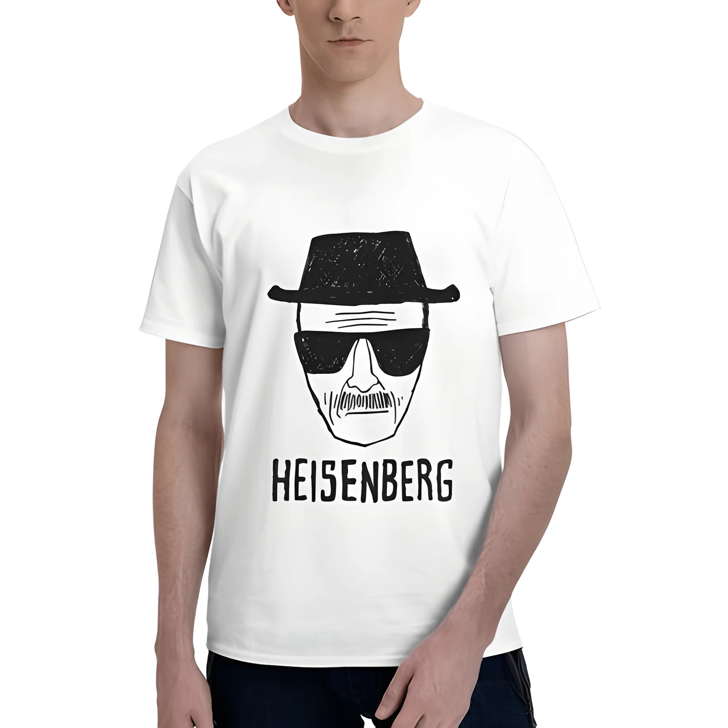 🔥🧪Men's Fashion Breaking Bad T Shirt Heisenberg Printed shirt Walt White Short Sleeve Tee Hipster Hot Sale Tops