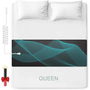 Grounding Mat for Queen Bed, Tear-Resistant PU Grounding Blanket Anti-Slip Grounding Sheets with Cord, Improve Sleep, Relieve Stress & Muscle Pain, Grounded (27"x60")