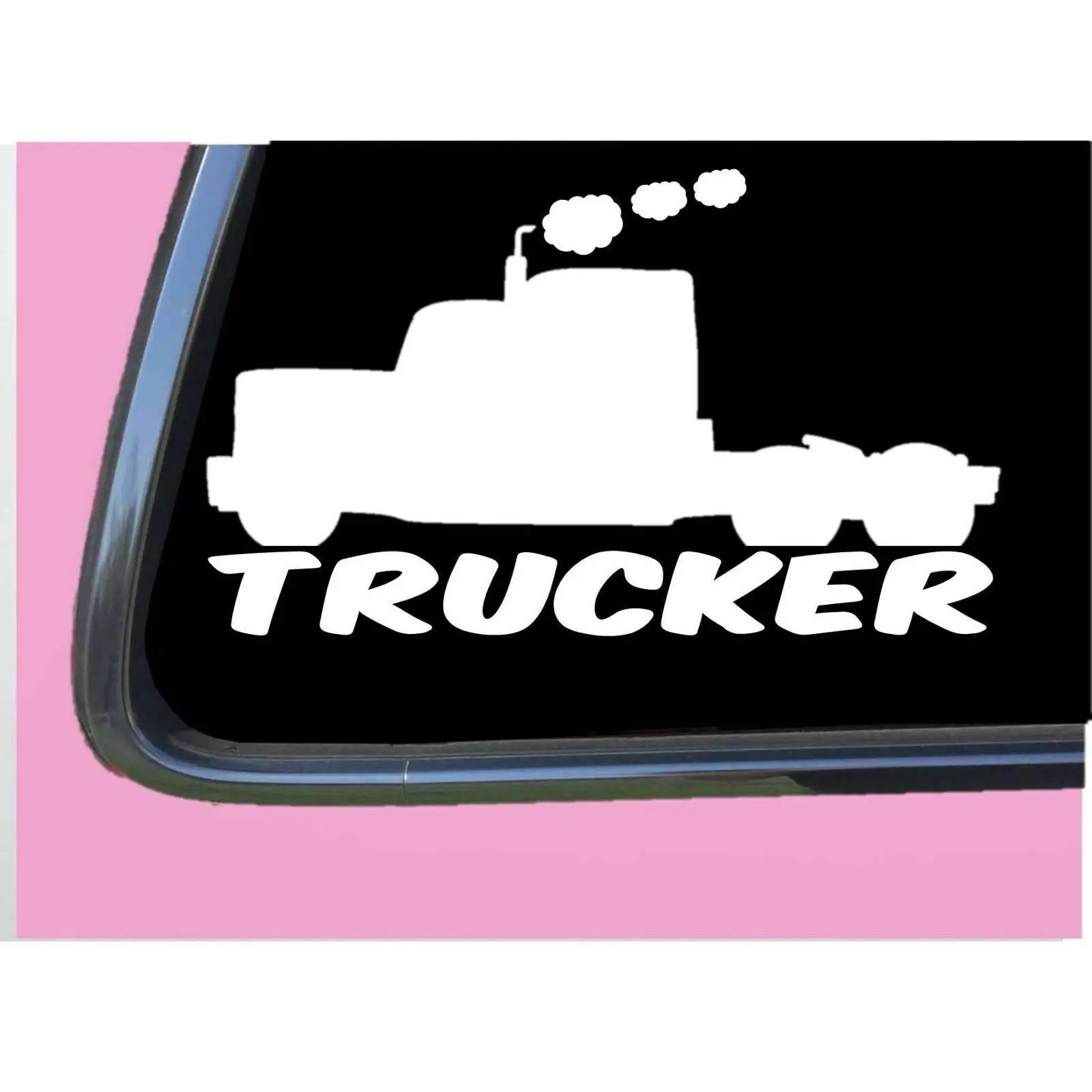 Trucker TP 537 vinyl 6" Decal Sticker truck driver semi big rig 18 wheeler