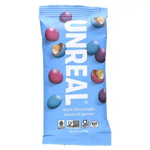 Unreal Dark Chocolate Peanut Gems, 1.5 oz (43 g)