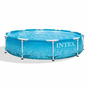 Intex 10-Feet x 10-Feet x 30-Inches Metal frame Round Above-Ground Pool