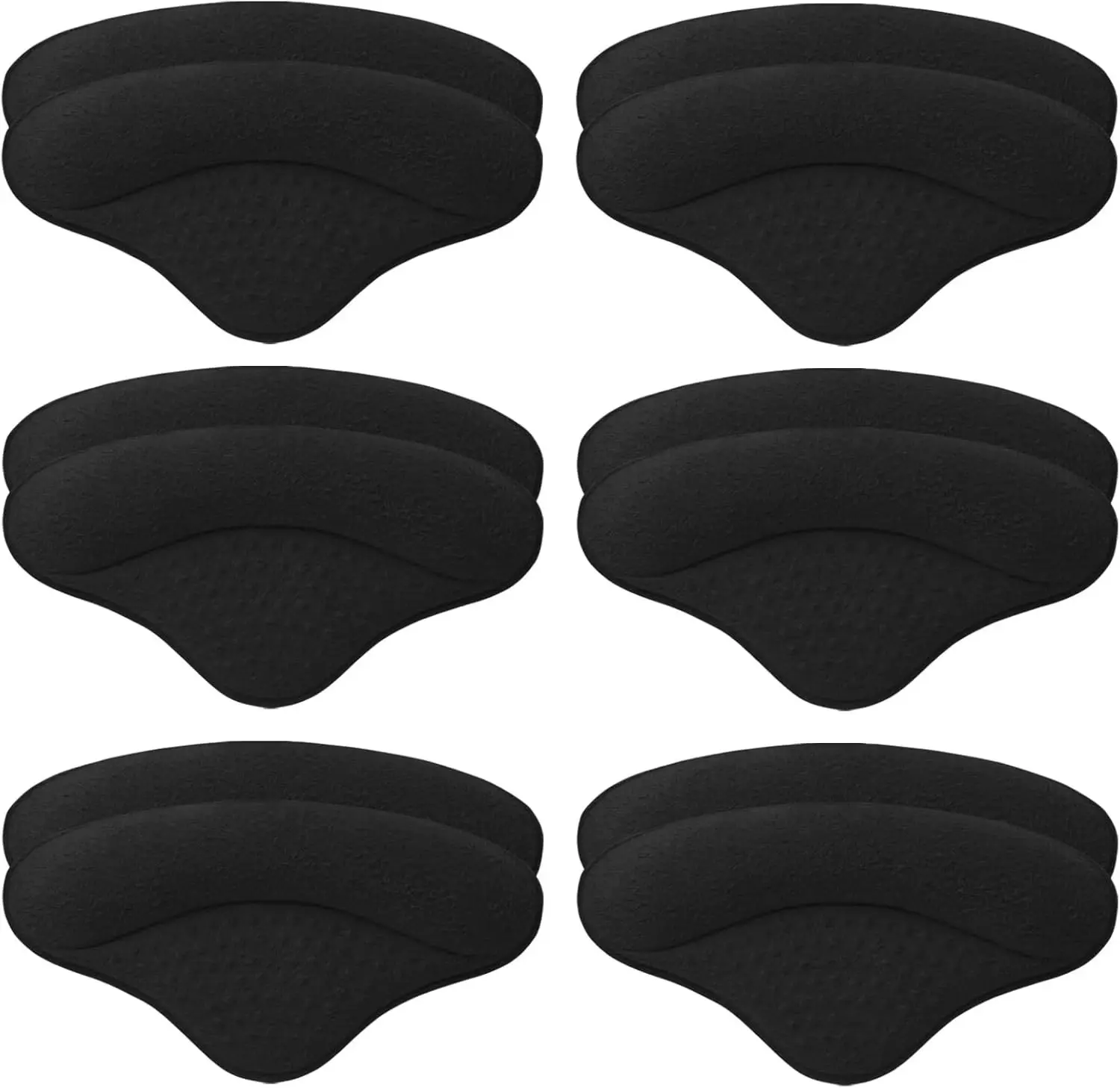Set of 6 Anti-Slip Heel Pads for Shoes That Are Too Big, Heel Cushions, Anti-Friction Heel Pads to Relieve Heel Pain