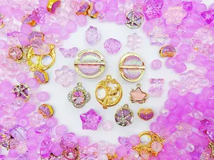 [Express] GIANT LUXURY Beautiful & Sparkling Charms for DIY Jewelry & Accessories Bead Mix Crystal Craft Kit Adjustable Clasp Chain Mesh Beaded Mesh