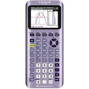 Texas Instruments CE Graphing Calculator 84+ - Metallic Purple: 3MB Storage, Exam Approved