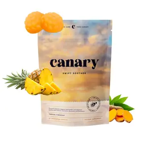 Canary Swift Soother Tropical Pineapple Gummy for Joint Health & Digestion, Vegan Anti-Inflammatory with Bromelain & Turmeric, 30 Servings, Healthcare