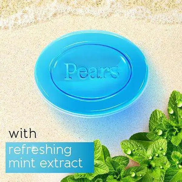 Pears Pure & Gentle With Mint Extract 100g 3.53oz 3 Pack