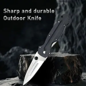 High Hardness Folding Knife, S35VN Stainless Steel,G10 Handle,Multifunctional Small Knife, Outdoor Folding Knife, Survival Knife, Portable And Portable Self-defense Folding Knife, Tactical Knife, Sharp Fruit Knife, EDC,Gift For Dad and Boyfriend&husband