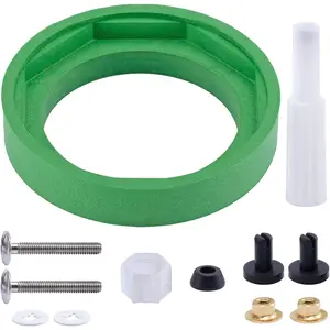 Toilet Tank to Bowl Gasket Kit Standards Toilet Part Champion 4 AS738756-0070A, 3 Inch Toilet Tank Replacement Kit Includes Gasket & Bolt Kit with Handle