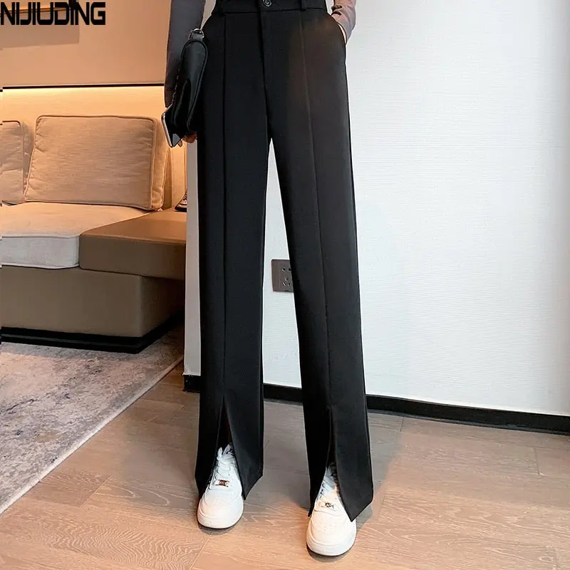 Floor-Length Split Pants