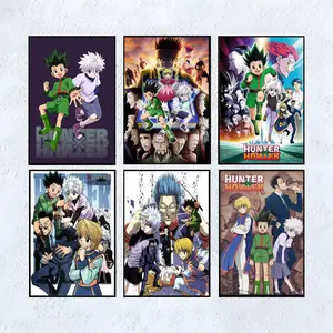 Hunter X Hunter Anime Merch Movie Posters Graphic Gon Killua Wall Art Manga Series TV Show Kids Bedroom Home Decorations Birthday Gift Cool Wall Art Print Poster