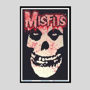 Misfits Splatter Punk Style Poster, Vintage Retro Hardcore Punk Music Wall Art (Unframed / Print Only)