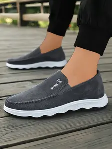 Men's Slip-On Casual Dress Shoes, Breathable Mesh Design, Comfortable Walking & Sports Shoes, Ideal for Daily Wear & Outdoor Activities