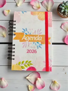 Calendar Planner 2026 Premium Floral A5 – Personalized Name, Hardcover Daily Office Organizer