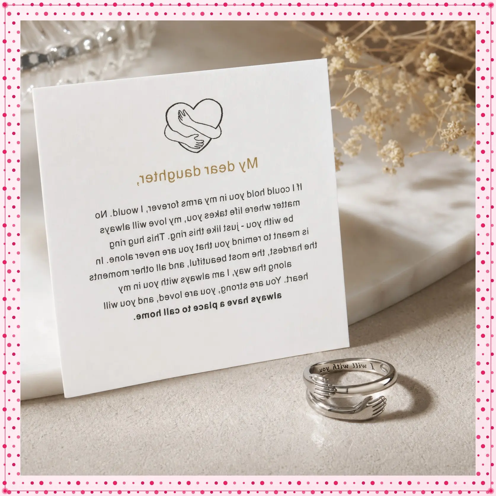 Hug Ring For My Daughter - A Symbol of Love and Protection