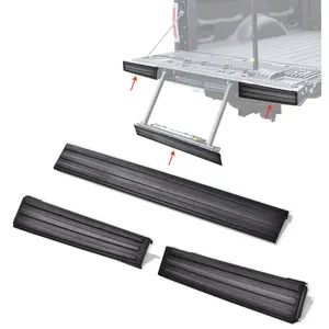 Black Flexible Flex Step Tailgate Molding Trim, Auto Replacement Body & Frame Accessory, Fit for 2009-2014 Ford F150 Truck, Car & Vehicle Accessory